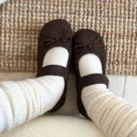 Scarpe basse donna in lana con interno caldo in pelliccia - immagine 5