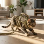 Gilet tattico per gatti e cani con imbracatura e guinzaglio