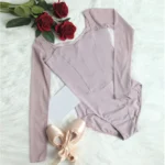 Body danza classica in pizzo a maniche lunghe - immagine 5