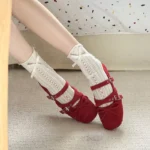 Ballerine basse da donna con fiocco eleganti - immagine 3