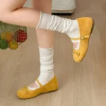 Scarpe Mary Jane con rialzo interno e fiocco a farfalla - immagine 5