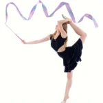 Nastro ginnastica ritmica 2 m con bacchetta e stella luminosa - immagine 4