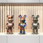 Scultura orso graffiti 27 cm con salvadanaio decorativo - immagine 5