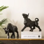Statuetta toro in resina moderno nordico per decorazione - immagine 2