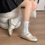 Scarpe Mary Jane eleganti con rialzo interno e fiocco - immagine 3