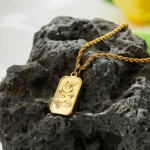 Collana catena in acciaio con ciondolo tarocchi e luna - immagine 6