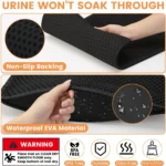 Tappetino lettiera per gatti grande 70x120 cm impermeabile - immagine 4