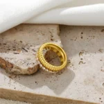 Anello donna in acciaio con zirconi cubici - immagine 6