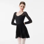 Body da balletto donna elegante con scollo quadrato - immagine 4