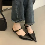 Sandali sabot eleganti da donna con tacco sottile - immagine 2