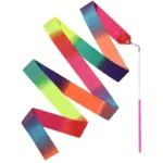 Nastro ginnastica ritmica 2 m con bacchetta e stella luminosa - immagine 6