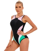 Costume da bagno intero donna plus size sportivo 3XL - immagine 3