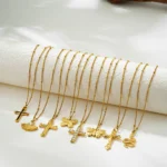 Collana donna oro con ciondolo serpente e farfalla - immagine 3