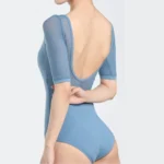 Body danza classica donna mezza manica schiena scoperta - immagine 6