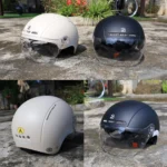 Casco ciclismo PEMILA con visiera magnetica e protezioni - immagine 5