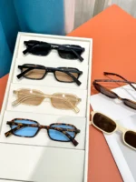 Set 6 occhiali ovali piccoli multicolore alla moda - immagine 2