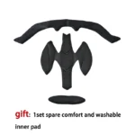 Casco da bicicletta JTS con visiera per uomo e donna - immagine 6