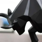 Statuetta toro in resina moderno nordico per decorazione - immagine 5