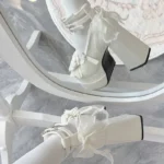 Scarpe Lolita donna con tacco alto e plateau - immagine 5