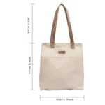Borsa tote donna in tela capiente per uso quotidiano - immagine 3