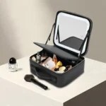 Borsa trucco da viaggio con luce LED e specchio