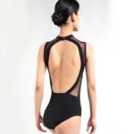 Body danza adulto elegante con colletto alla coreana - immagine 6