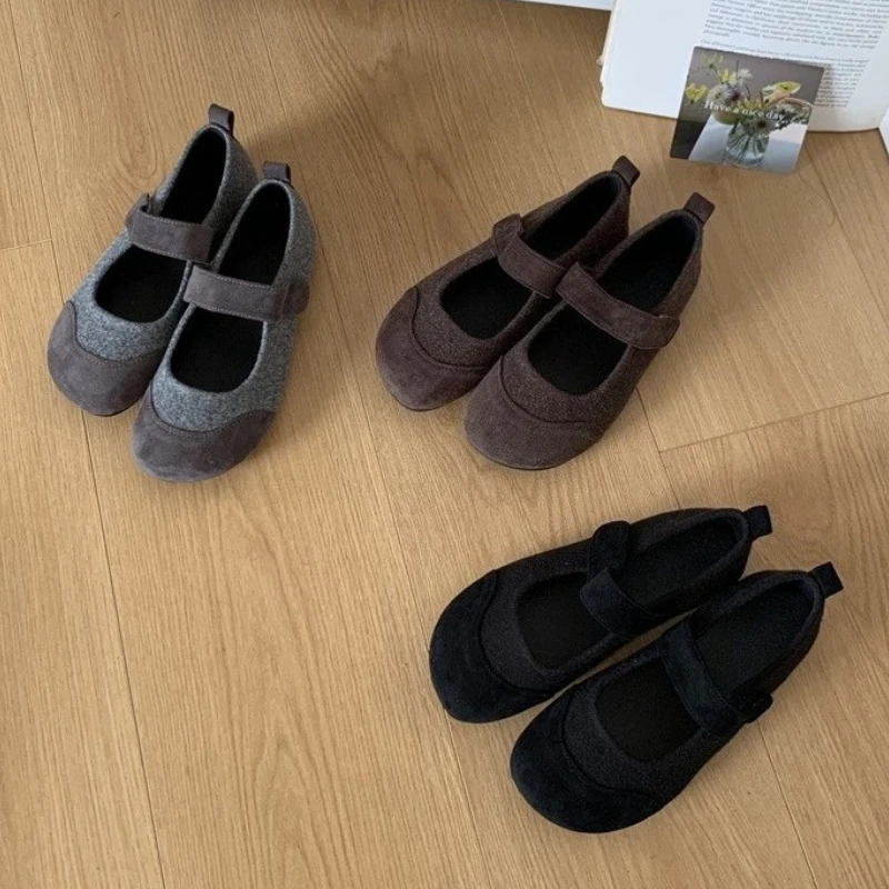 kf-S50a792046c5a44bf92c3b75d97790ca6O Scarpe Mary Jane in lana donna stile vintage - immagine 1