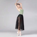 Gonna lunga in tulle da ballo con elastico in vita - immagine 2