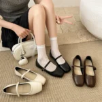 Ballerine Mary Jane donna primaverili con suola morbida