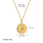 Collana girocollo donna con ciondolo stella rotonda - immagine 4