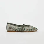 Scarpe Mary Jane donna in rete ricamata - immagine 2
