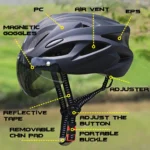 Casco bici MTB leggero con visiera magnetica rimovibile - immagine 2