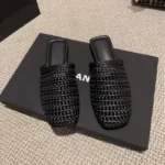 Mules da donna intrecciate con punta chiusa - immagine 2