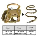 Gilet tattico per gatti e cani con imbracatura e guinzaglio - immagine 6