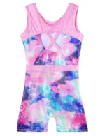 Body ginnastica bambina rosa senza maniche - immagine 4