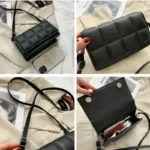 Borsa a tracolla piccola da donna in pelle PU con manico - immagine 5