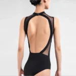 Body da balletto donna con schiena aperta e collo alto - immagine 5
