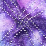 Body danza bambina viola senza maniche con dettagli brillanti - immagine 4