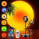 Lampada proiettore tramonto RGB con altoparlante Bluetooth