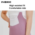 Pantaloncini ciclismo donna con bretelle e tasche laterali - immagine 4
