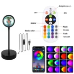 Lampada proiettore tramonto RGB con altoparlante Bluetooth - immagine 4