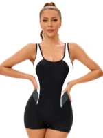 Costume intero donna cut-out taglie forti schiena scoperta - immagine 4