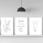 Poster minimalista camera da letto “Insieme è il nostro luogo” - immagine 2