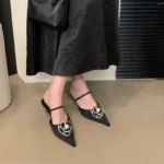 Sandali da donna eleganti con fiori e tacco medio - immagine 5