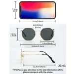 Set 5 occhiali da vista finti moda unisex - immagine 6