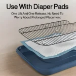 Toilette per cani grandi in acciaio inox con raccoglitore - immagine 3