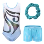 Set danza classica bambina 3 pezzi con strass sfumati - immagine 3