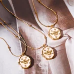 Collana donna con ciondolo angelo vintage porta foto - immagine 3