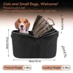 Cestino posteriore per bicicletta imbottito per cani - immagine 2