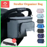 Borsa organizer passeggino grande capacità con portabottiglie